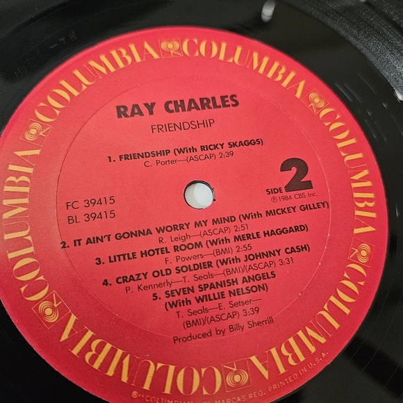 Ray Charles - “Friendships” Vinyl LP Record Featuring Special Guests 🎶 - Picture 9 of 16